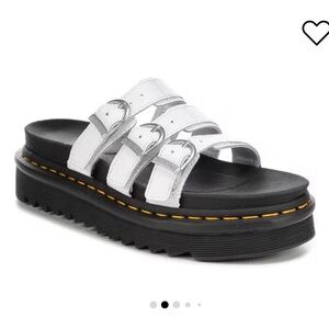 Dr. Martens Blaire Slide Sandals - White
